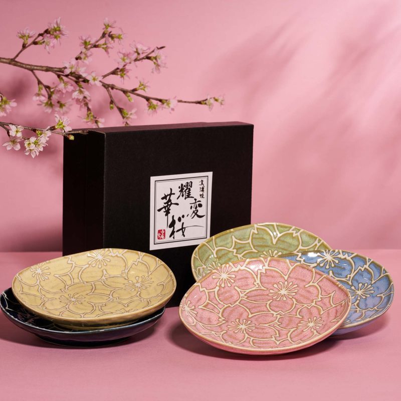 0214 BTQ CherryBlossom ColorfulPlates