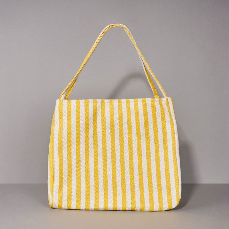 SML10495 YellowStripeTotebag Product