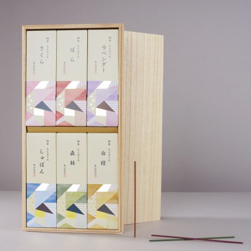 SML10550 JapaneseIncenseWoodenBoxGiftSet Product