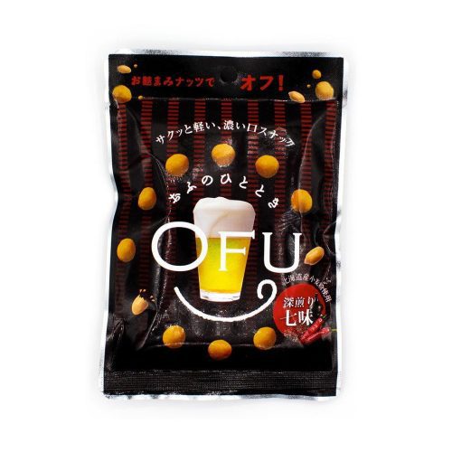 market ofu smoked crackers and peanuts fukairi shichimi seven flavor 1 bag 1