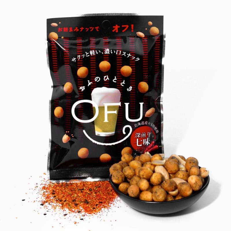 market ofu smoked crackers and peanuts fukairi shichimi seven flavor 1 bag 3